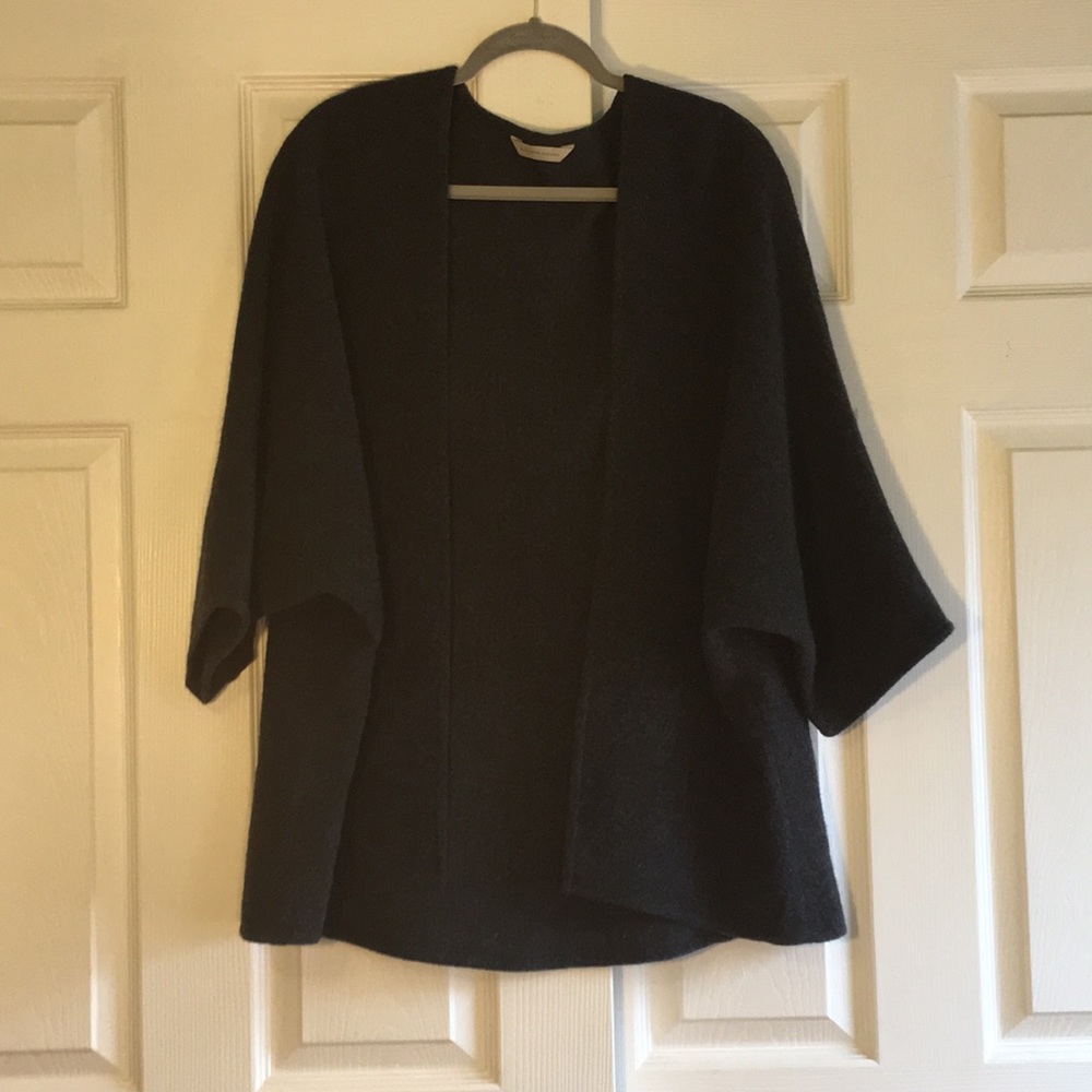 Elizabeth Suzann Charcoal Grey Wool Emma Kimono OS